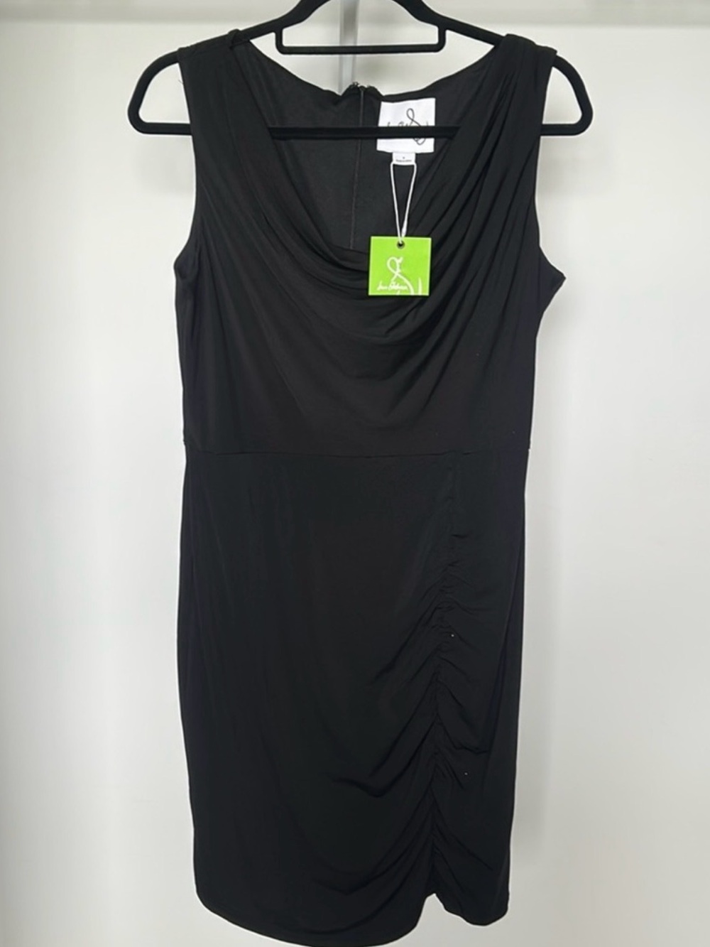 🆕 SAM EDELMAN Black Bodycon Mini Dress NWT Women’s size 8 Cocktail Party Chic - Picture 3 of 16